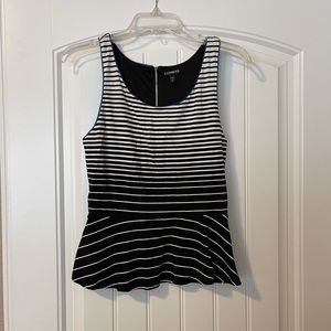 EXPRESS Striped Women’s Peplum Tank